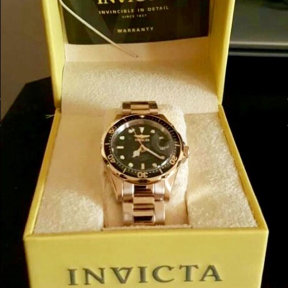 New Invicta Gold Luxury Designer Men's Watch - Picture 4 of 4